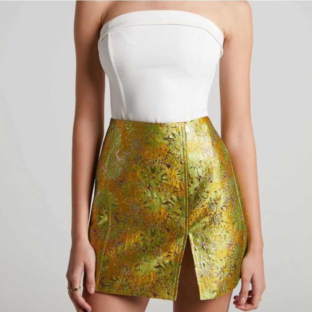 NEW WITH TAGS Showpo Metallic Mini Skirt